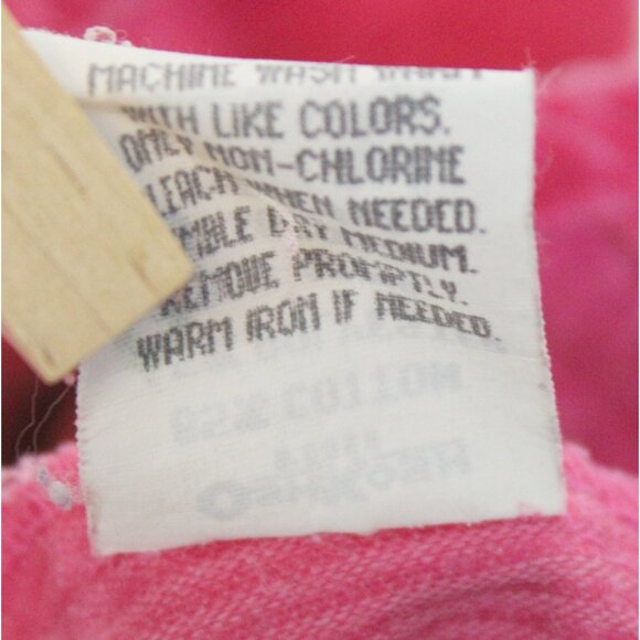 VTG Oshkosh Pink Corduroy Overalls Bubble Romper Girls 18 months Flowers Winter - Picture 7 of 8